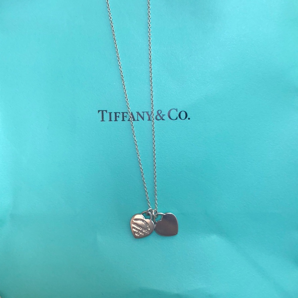 Tiffany & Co Double Heart necklace